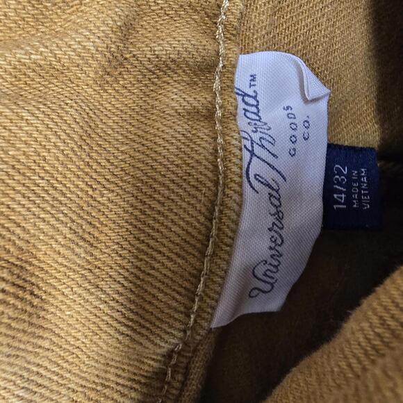 Universal Thread Women's Mustard Yellow Wide Leg Pants Size 14/32 - Picture 2 of 6